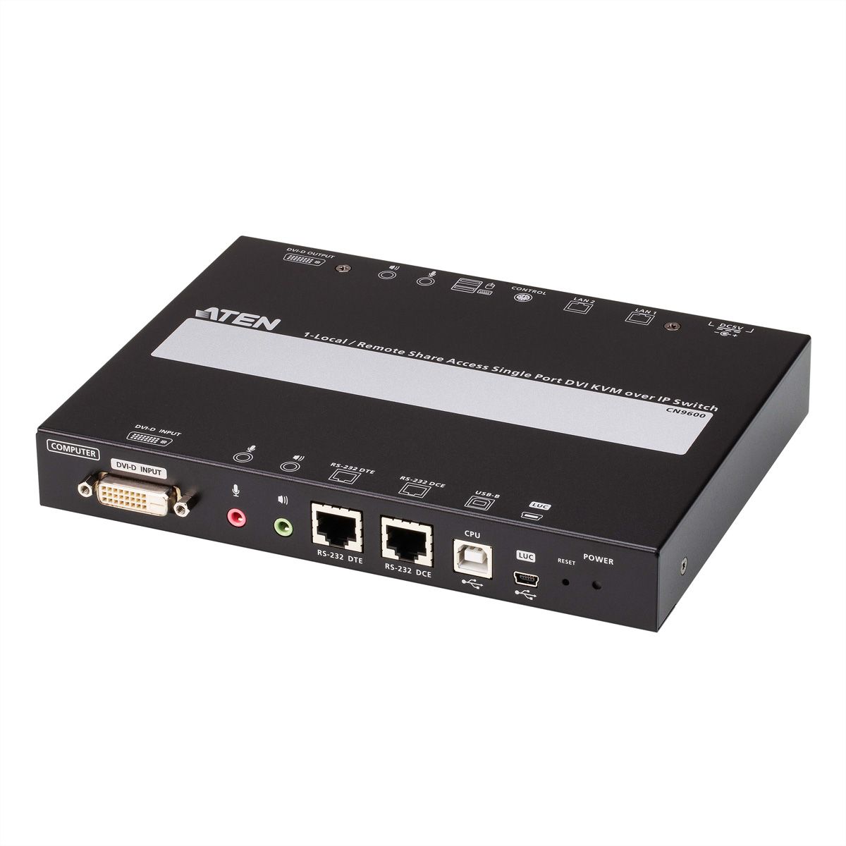 ATEN CN9600 1-lokale-externe gedeelde toegang Enkele poort DVI KVM over IP-switch