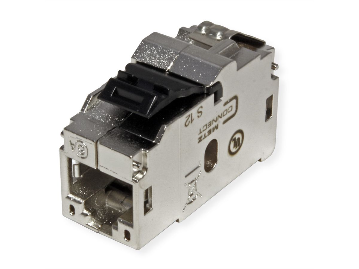 BACHMANN Keystone CAT6 klasse Ea STP koppeling RJ45 afgeschermd 10GBit, metallic