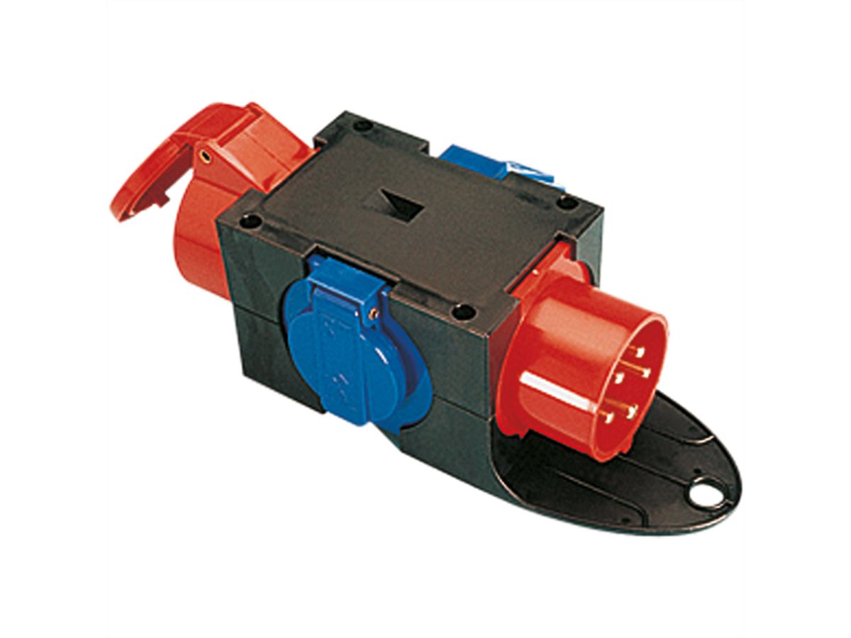BACHMANN CEE-Adapter 16A 400V , 1x16A 5p400V 1 geaard contact