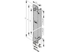 SCHROFF AMC Module met trekgreep, MTCA.4, dubbele middelgrote, roestvrij staal
