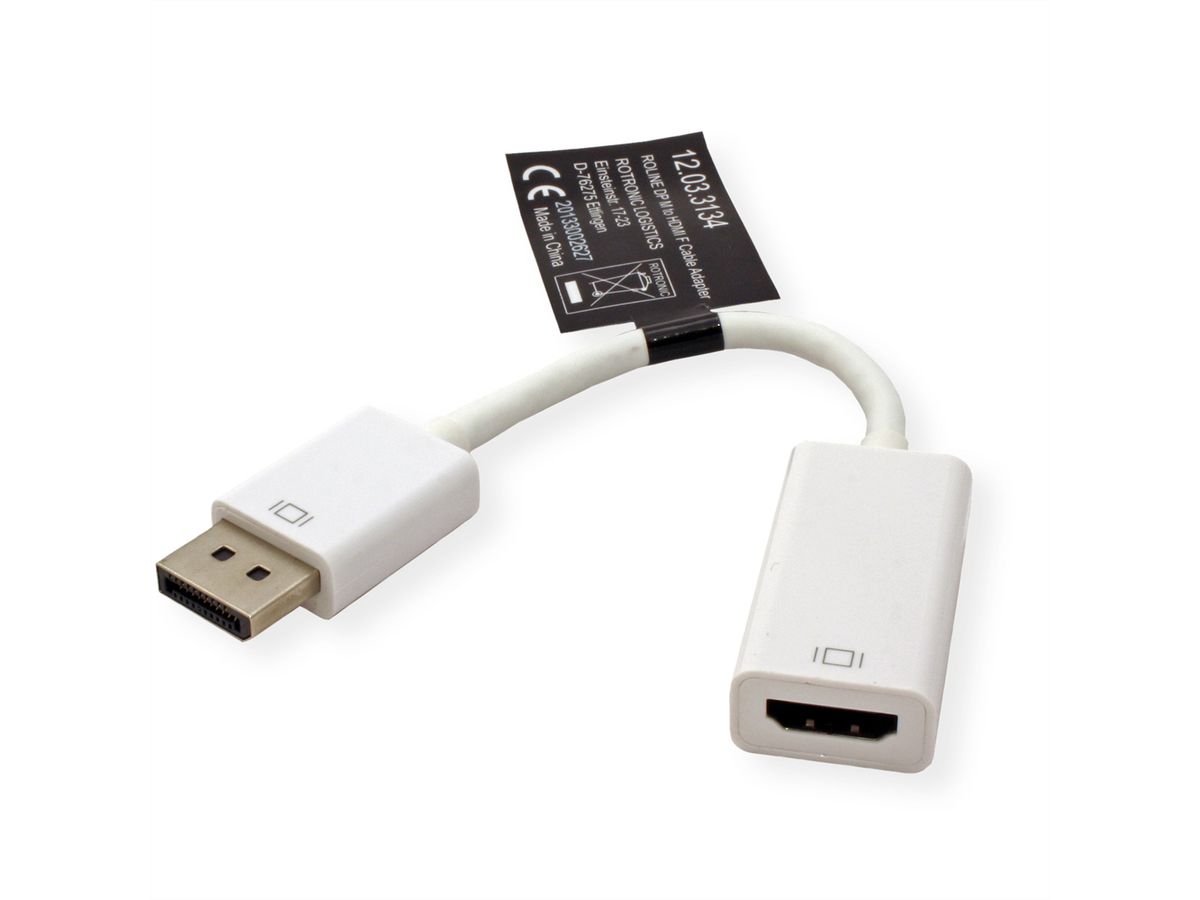 ROLINE DisplayPort/HDMI Adapter, DP Male-HDMI Female