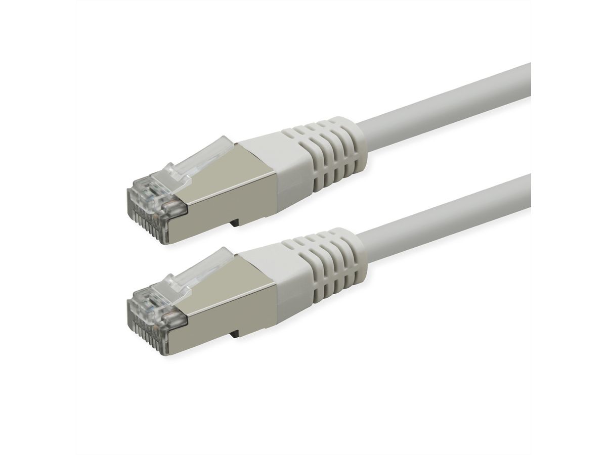 ROLINE Patchkabel Cat.6 (Class E), PoE, S/FTP (PiMF), weiß, 5 m