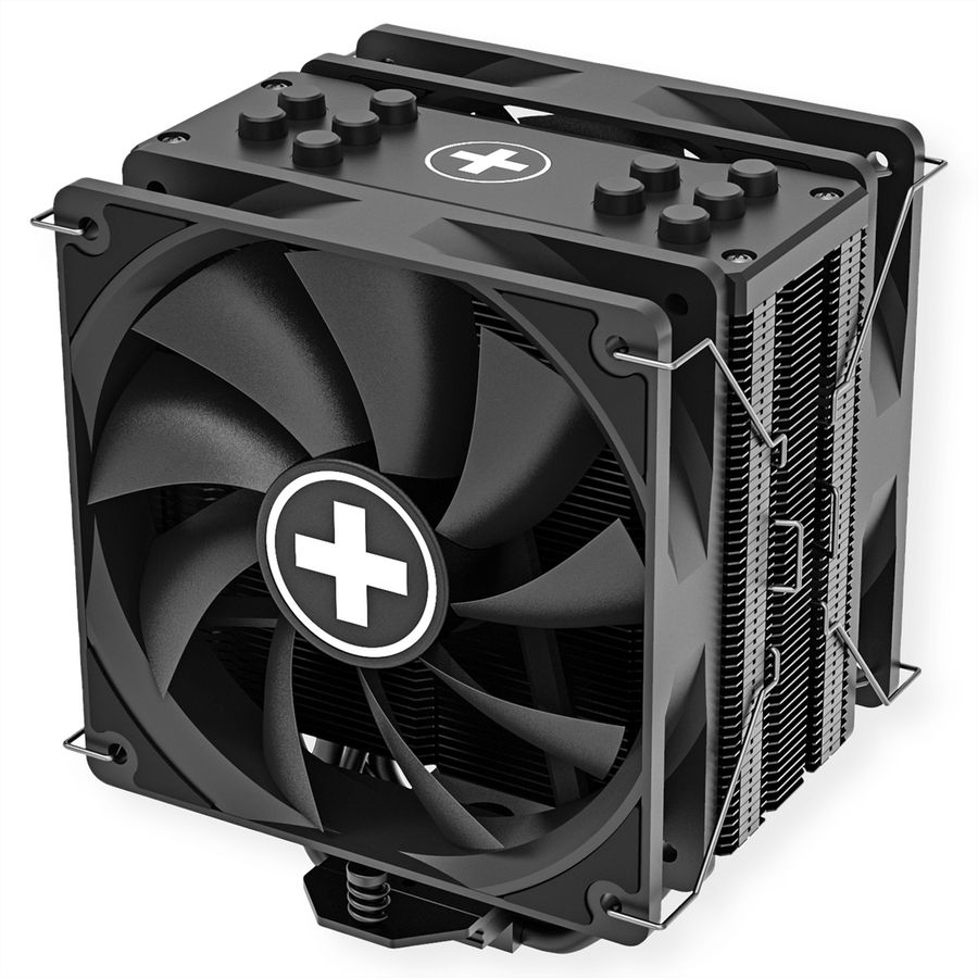 Xilence M705D AMD and Intel CPU Cooler, 2x 120mm Black PWM Fans, 220W TDP