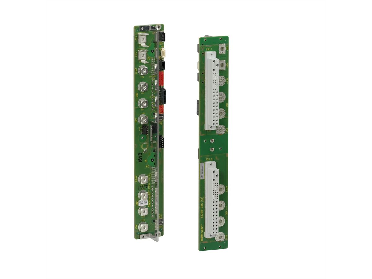 SCHROFF CPCI voedingsmodule met P 47 connector, 6 HE, 8 HE, 2x P47