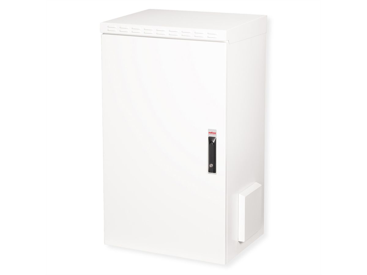 ROLINE 19-inch wall-mounted housing Pro 20 U, 600x450 WxD IP55 outdoor grey