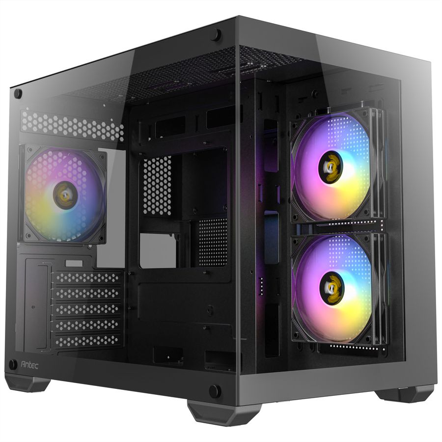 ANTEC CX600M ARGB B Micro-ATX Tower Gaming PC Case, black