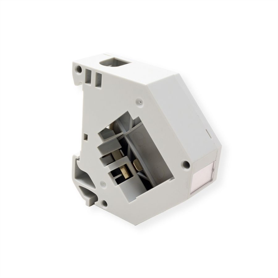 ROLINE Keystone Holder, empty, DIN-RAIL, 45°
