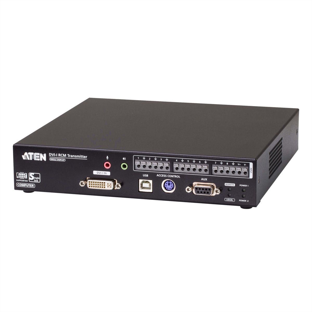ATEN RCMDVI00BT DVI-I Einzelbildschirm KVM over IP Sender mit Fernzugriff
