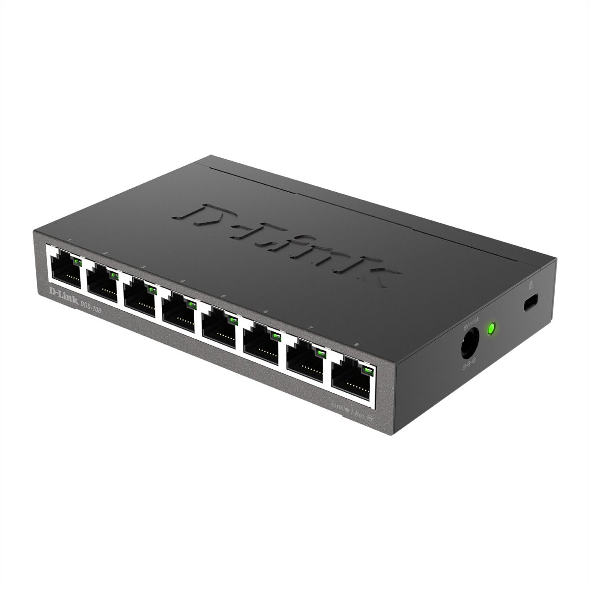 D-Link DGS-108 8-poorts Layer2 Gigabit Switch