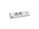 BACHMANN CONI 2xP40 1xUSB A/C 22W 0,2m GST18 RAL9010