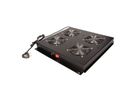 ROLINE 19-inch dakventilatorunit met 4 ventilatoren, AAN/UIT zwart