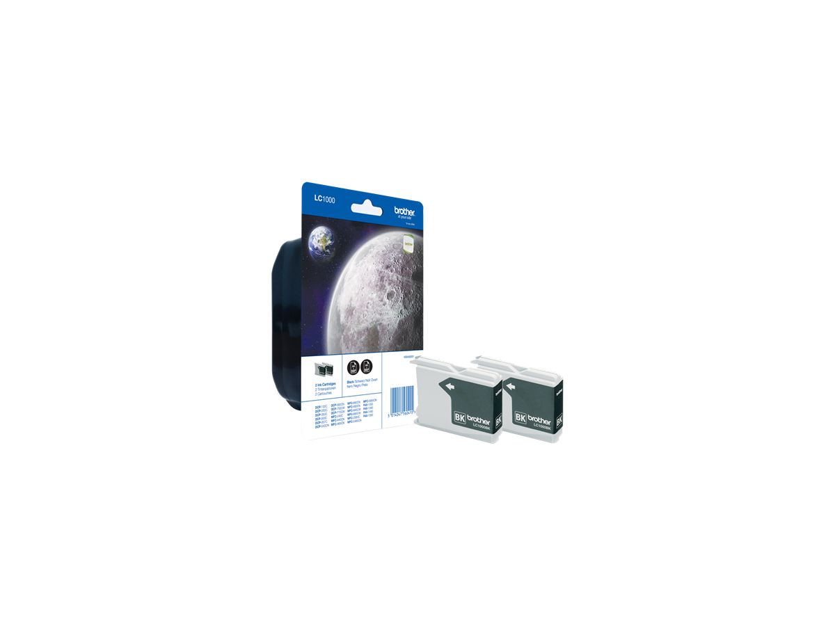 Brother Ink Cartridge Pack: Black x2