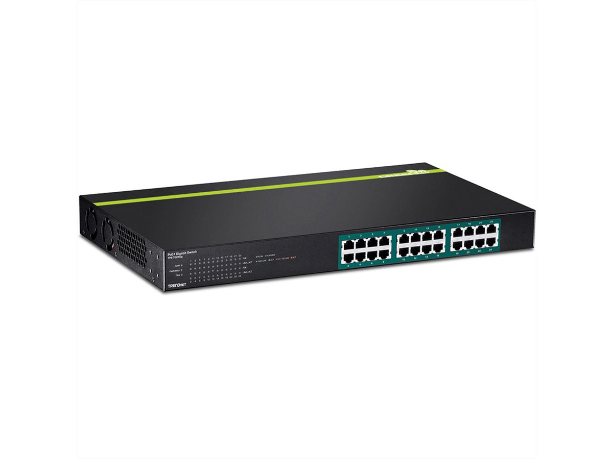 TRENDnet TPE-TG240g 24-poorts switch GREENnet Gigabit PoE+ 370W