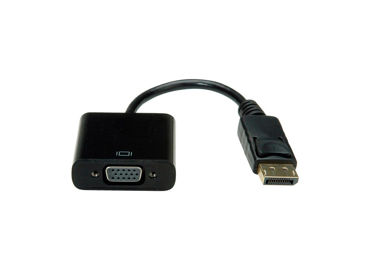 VALUE DisplayPort-VGA Adapter, DP Male  - VGA Female, passief