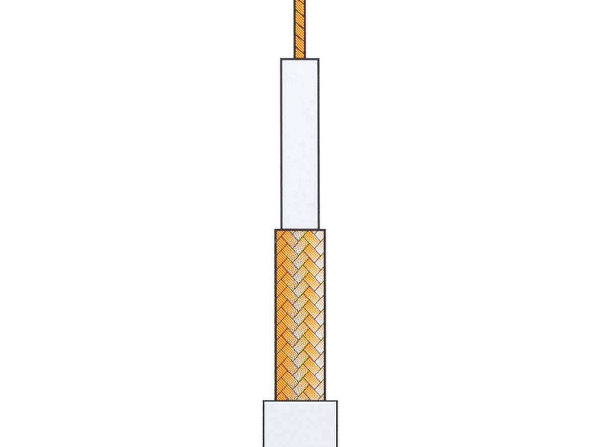 Coaxkabel RG-59, zwart, 100m, 75 Ohm