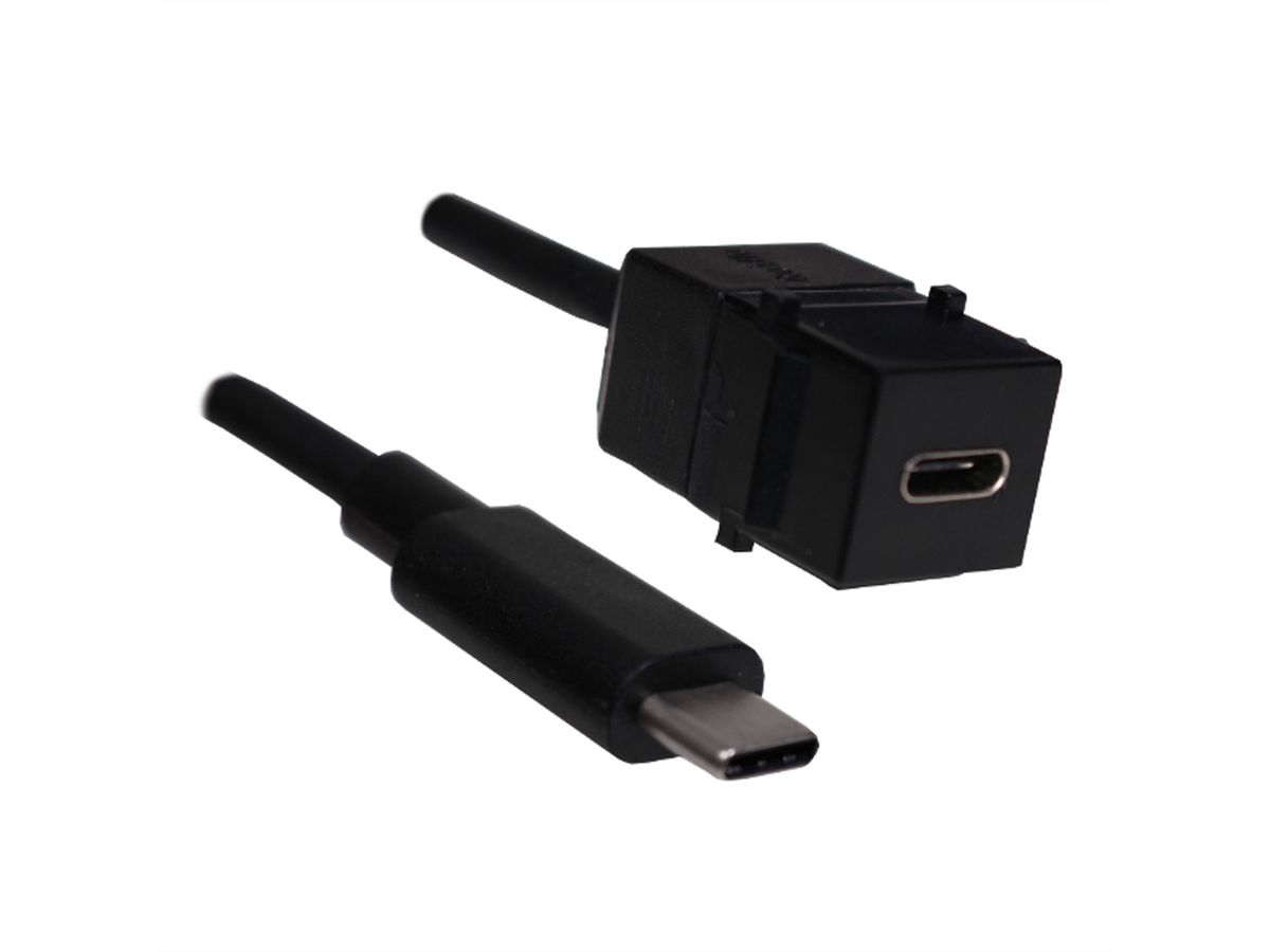 BACHMANN Keystone USB 3.1 coupling type C socket/plug, 0.5 m