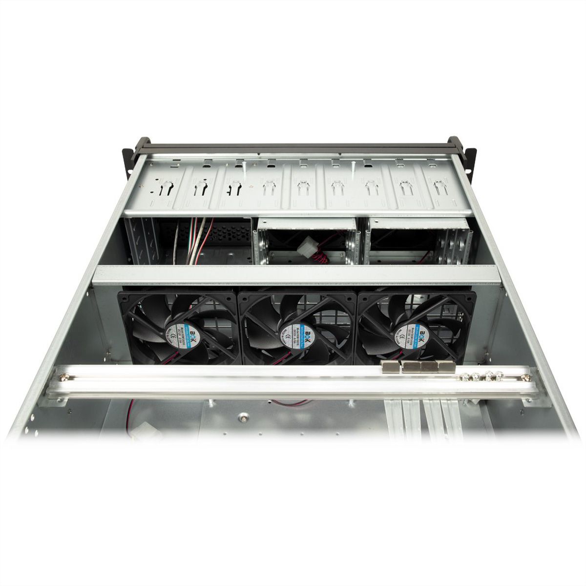 19" serverbehuizing, 4HE, lange versie, IPC 4U-4129L, zwart