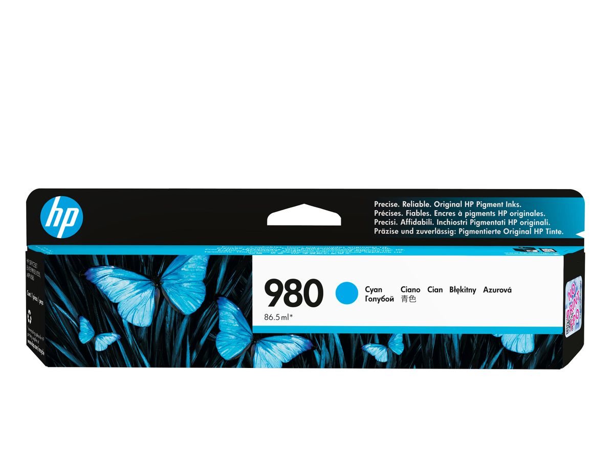 HP 980 Cyan Original Ink Cartridge