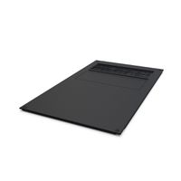 SCHROFF Varistar CP vlak bovendeksel met uitsparingen, RAL 7021, 600W, 1000D