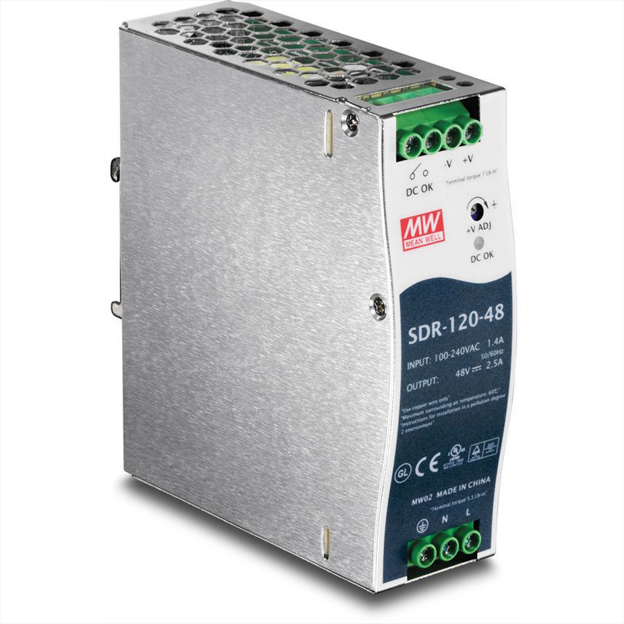TRENDnet TI-S12048 120W Single Output Industrial DIN-Rail Power Supply