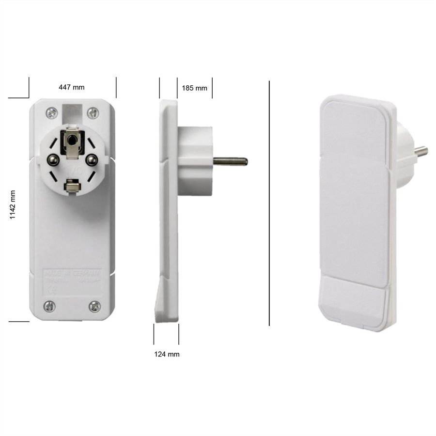 BACHMANN SMART PLUG earthing contact mounting plug, white