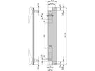 SCHROFF Insteekmodule U-profiel voor XL handgreep, Microschakelaar compatibel, 6 HE, 8 HE, 2,5 mm, Al, geanodiseerd vooraan, Geleidend achteraan