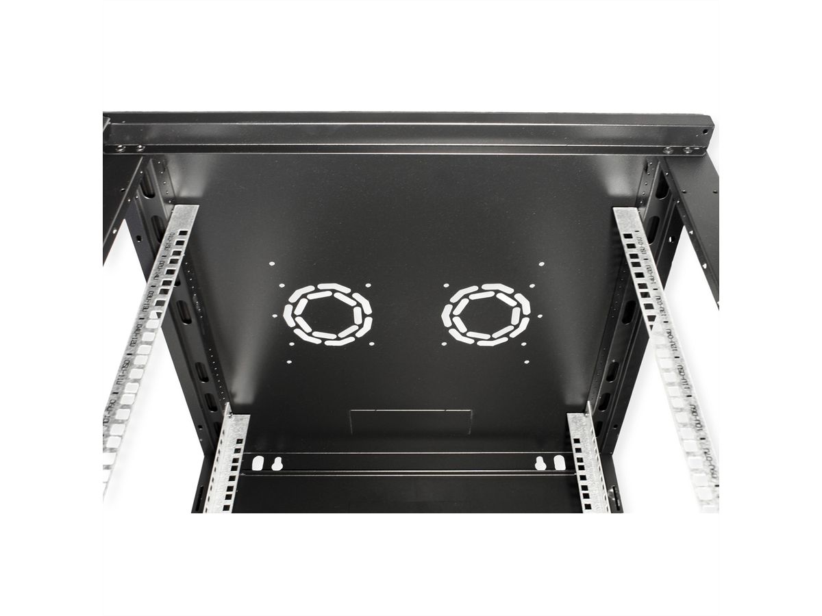 ROLINE 19-inch wandbehuizing Basic Plus 15U, 600x600 BxD zwart