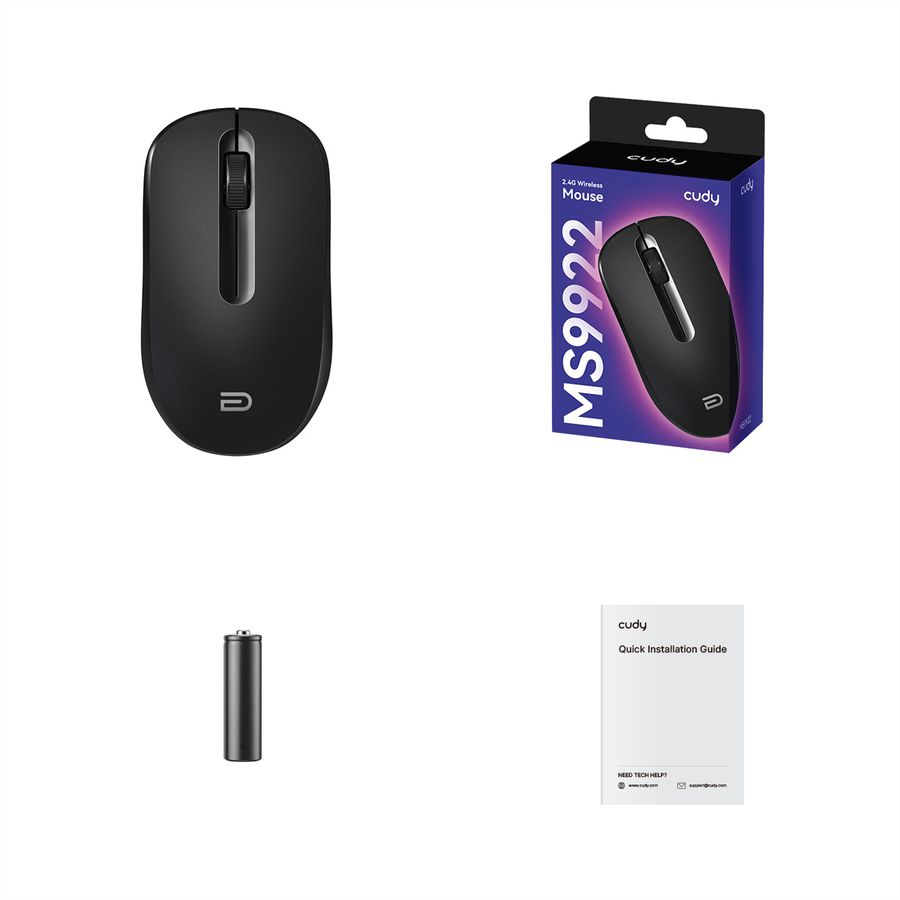 CUDY MS9922_Black 2.4G Wireless Mouse