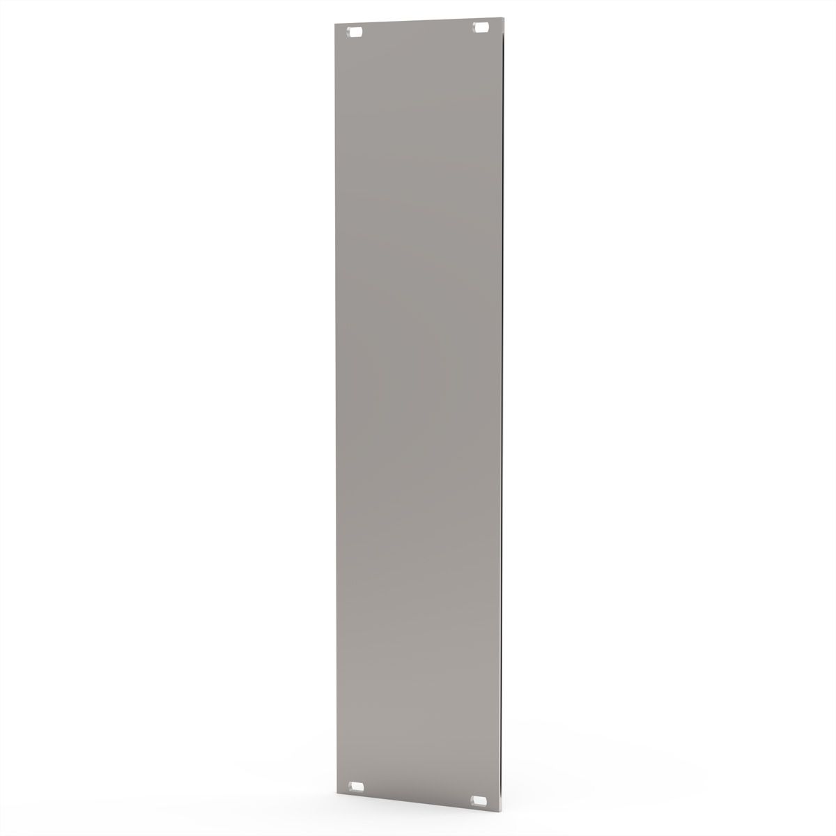 SCHROFF Front Panel, Refrofit Shielding, 6 U, 12 HP, 2.5 mm, Al, Anodized, Untreated Edges