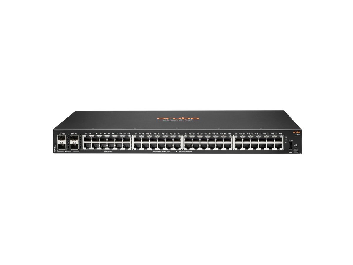 Hewlett Packard Enterprise Aruba 6000 48G 4SFP Managed L3 Gigabit Ethernet (10/100/1000) 1U