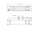 BACHMANN POWER FRAME 3xCH 0° 1xCM 0.2m GST18 RAL9010