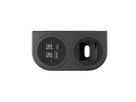 BACHMANN PIX HOLDER DOUBLE, 1x USB A/C, 1x CM, ISV, schwarz, 0,2 m