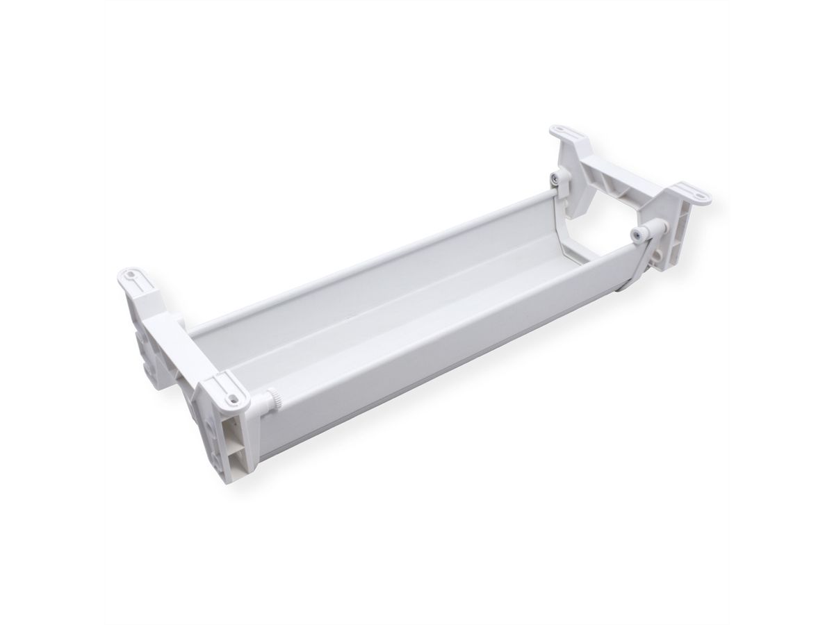 ROLINE Easy2Open kabelgoot, Montage onder tafel, wit, 44,9 cm