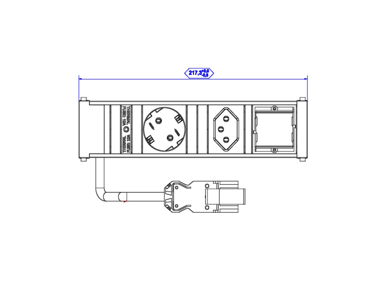 BACHMANN CONI 1xCEE7/3 1xCH 1xCM GST18, Current 0.2m GST18 German/Switzerland