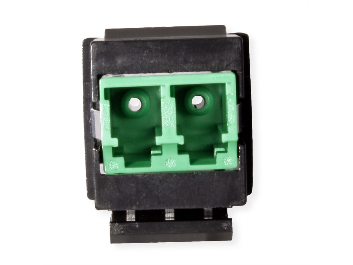 ROLINE Keystone glasvezeladapter LC/LC Duplex, Single mode, OS2, APC