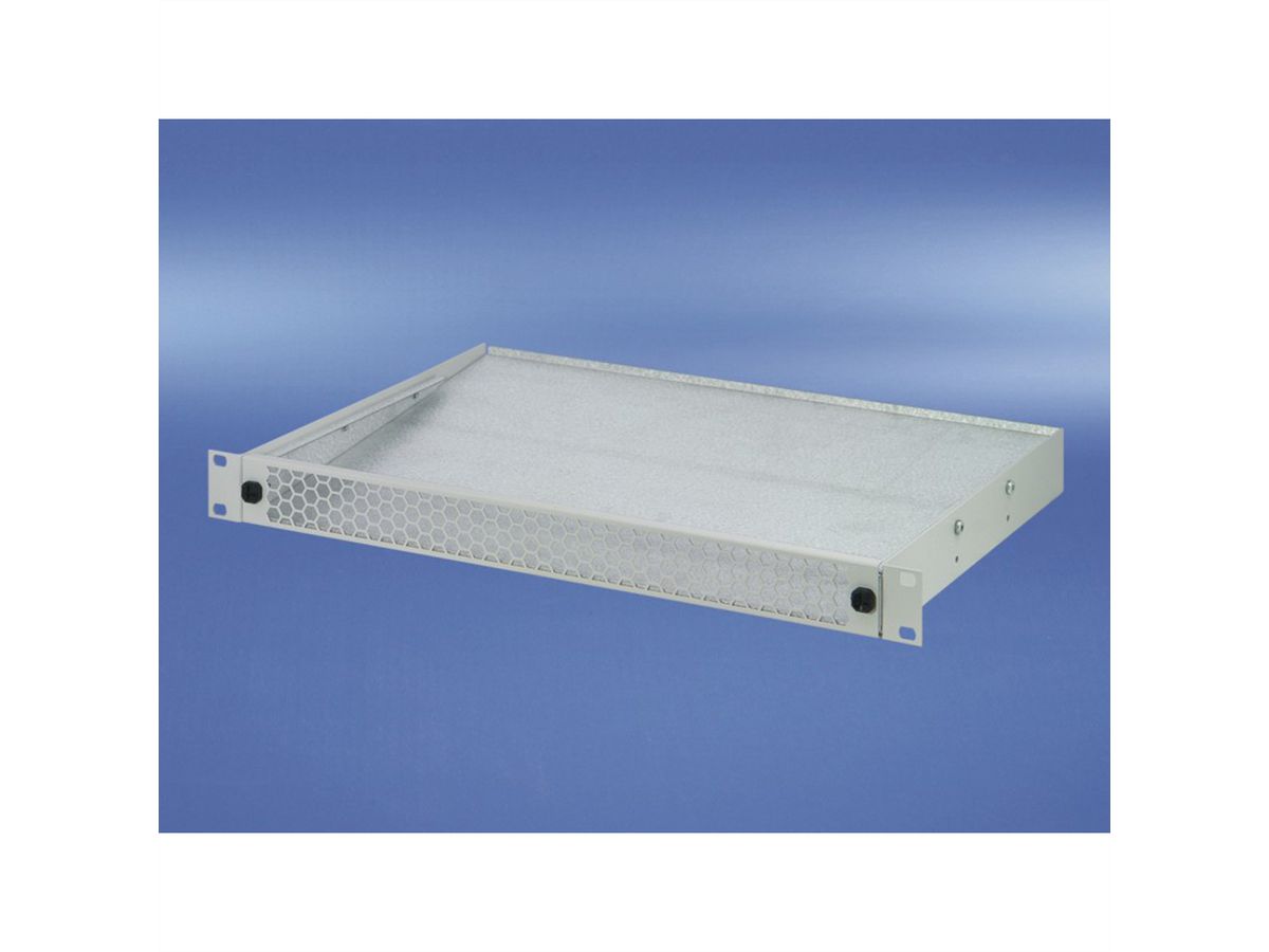 SCHROFF 1 U luchtrooster voor 19" ventilatorkast, 3 ventilatoren, voor geperforeerd, 193 mm, RAL 7035