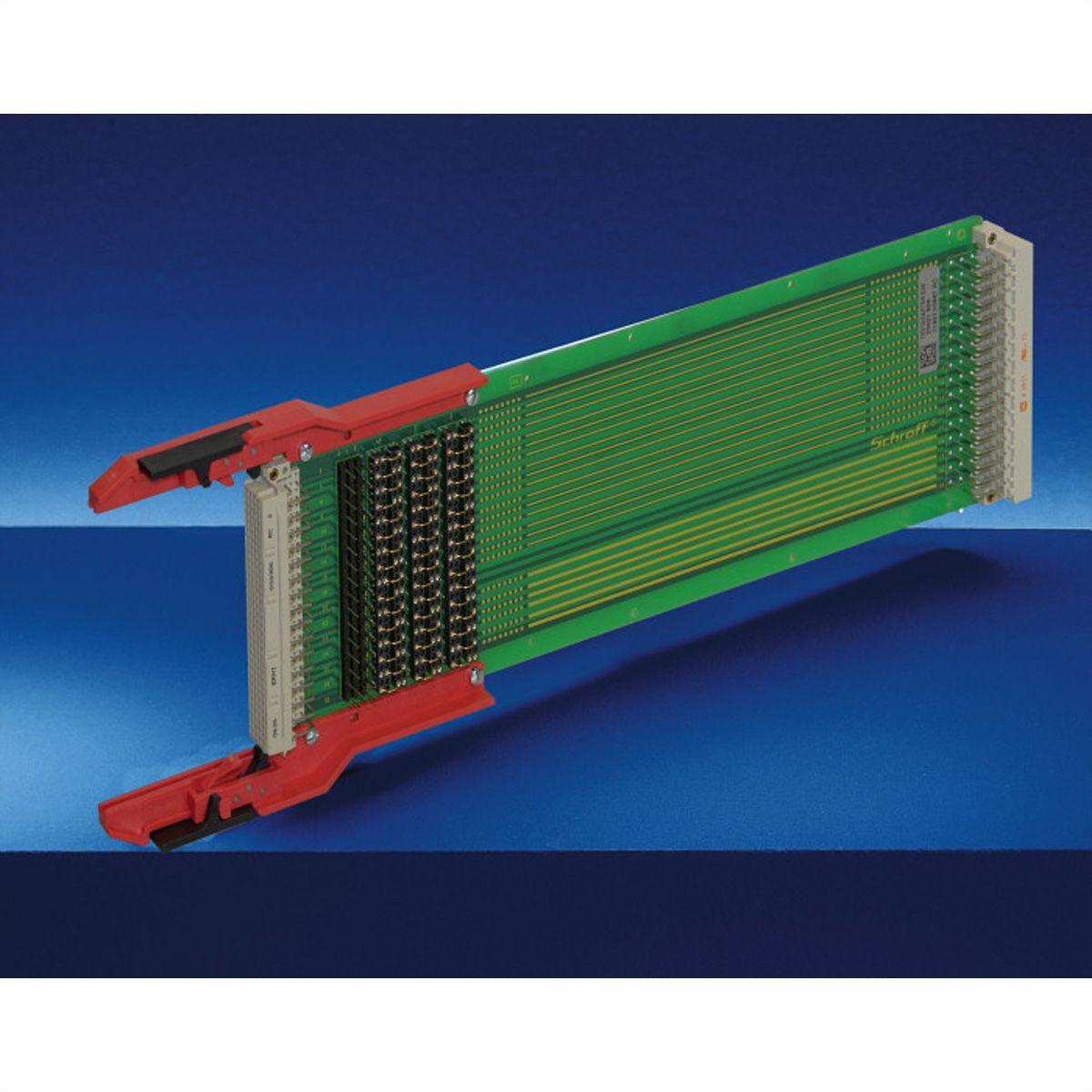 SCHROFF testadapter voor DIN-aansluiting type E, 3 HE, 220 mm