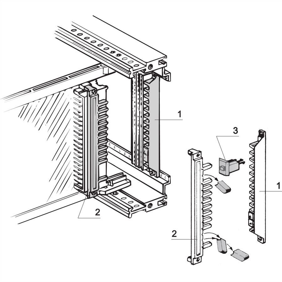 SCHROFF codeerstrip voor vrouwelijke connector