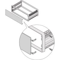 SCHROFF CompacPRO voor-/achterpaneel, met verborgen bevestiging, 2 HE, 42 HP, 2,5 mm, Al, geanodiseerd, onbehandelde randen