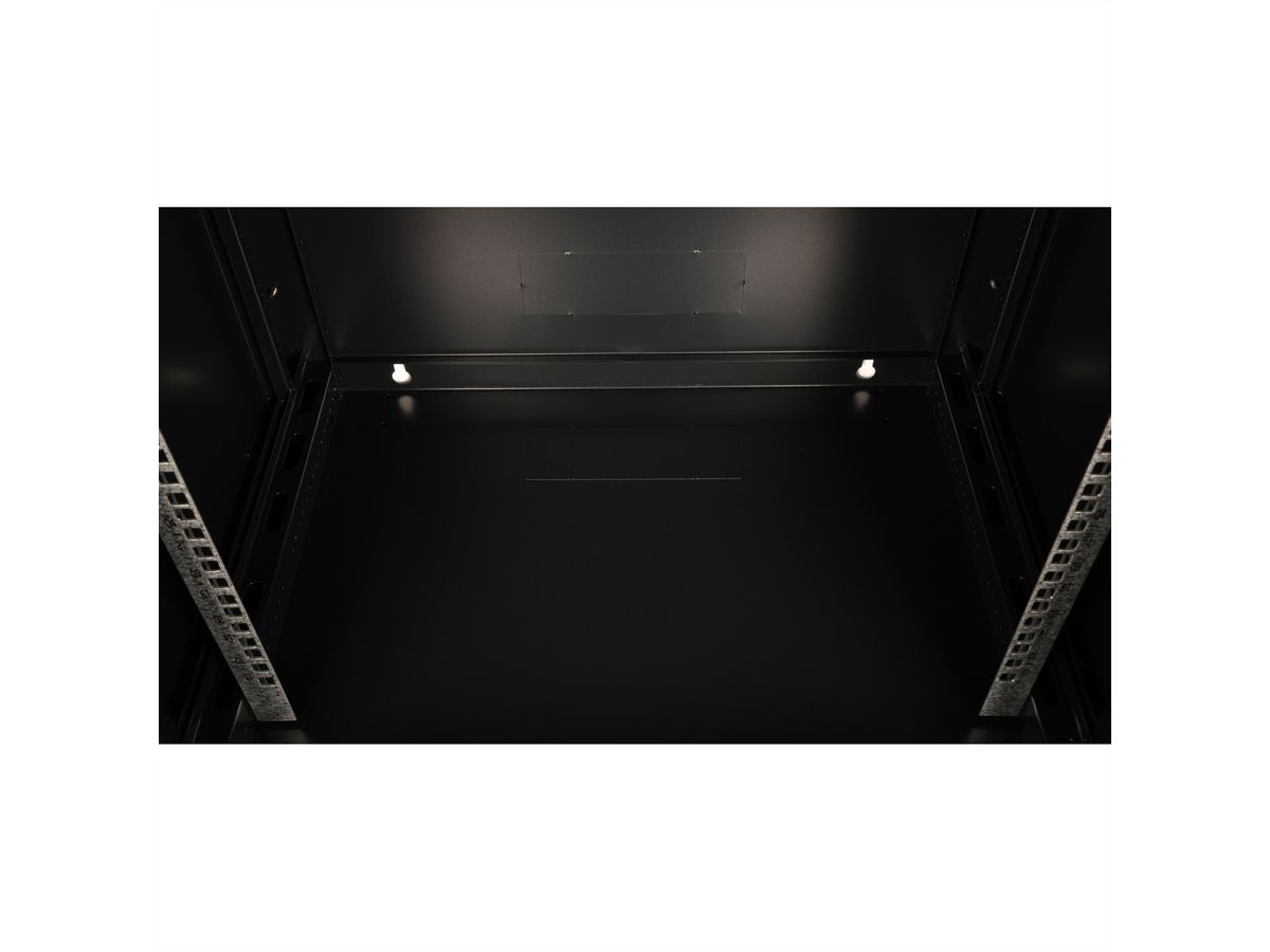 VALUE 19-Zoll Wandgehäuse 15HE, 600x450mm schwarz, Bausatz