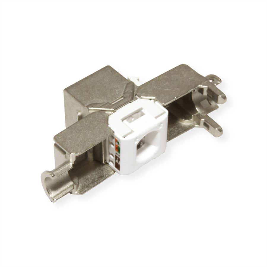VALUE Cat.6A (klasse EA) Keystone, RJ-45, afgeschermd, zonder gereedschap, SLIM.