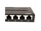 TRENDnet TC-P12C6AS Patchpaneel, 12-poorts Cat.6a afgeschermd voor wandmontage