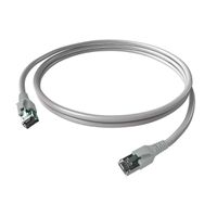EasyLan FlexBoot Patch Cable Cat.6A, S/FTP, grey, 0.5 m