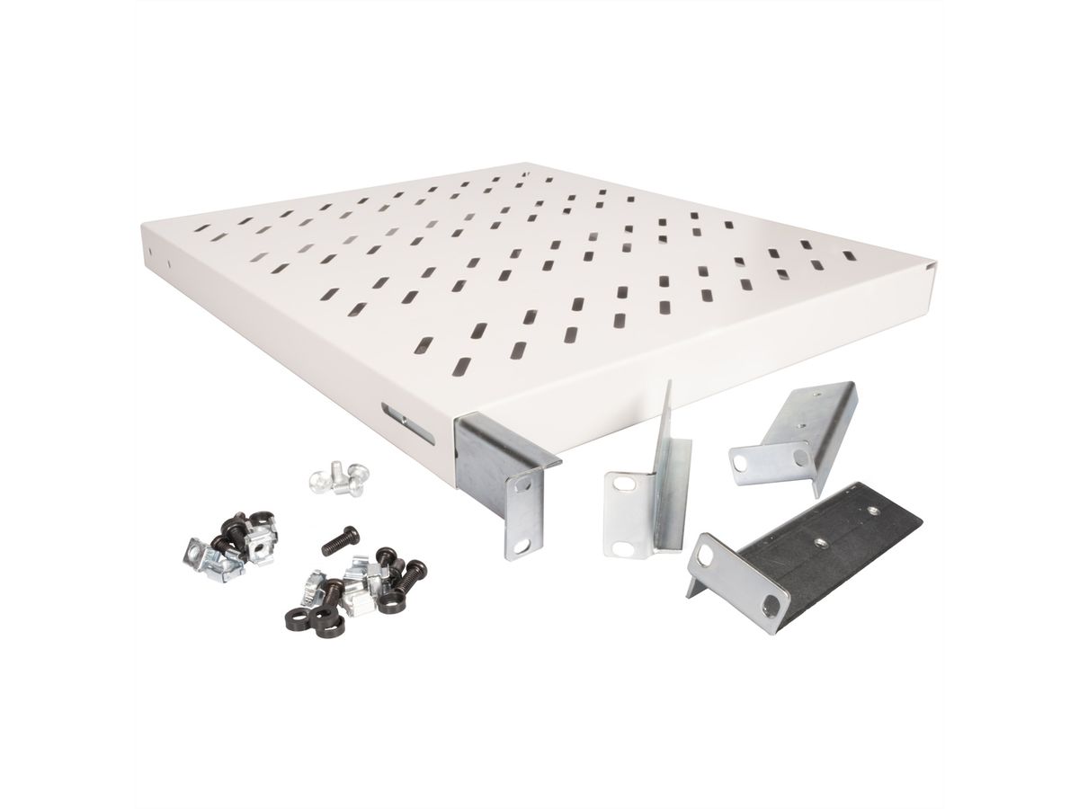 ROLINE 19-inch plank 1 U, 550 mm diep 50 kg grijs