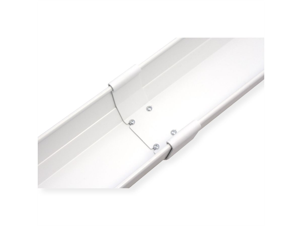 ROLINE Easy2Open kabelgoot, Montage onder tafel, wit, 85,8 cm