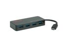 ROLINE USB 3.2 Gen 1 Hub, 4 Ports, Type C connection cable, with Power Supply