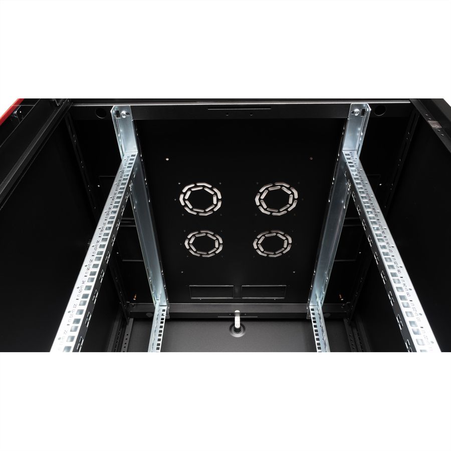 ROLINE 19-inch network cabinet Basic 32 U, 600x600 WxD glass door black