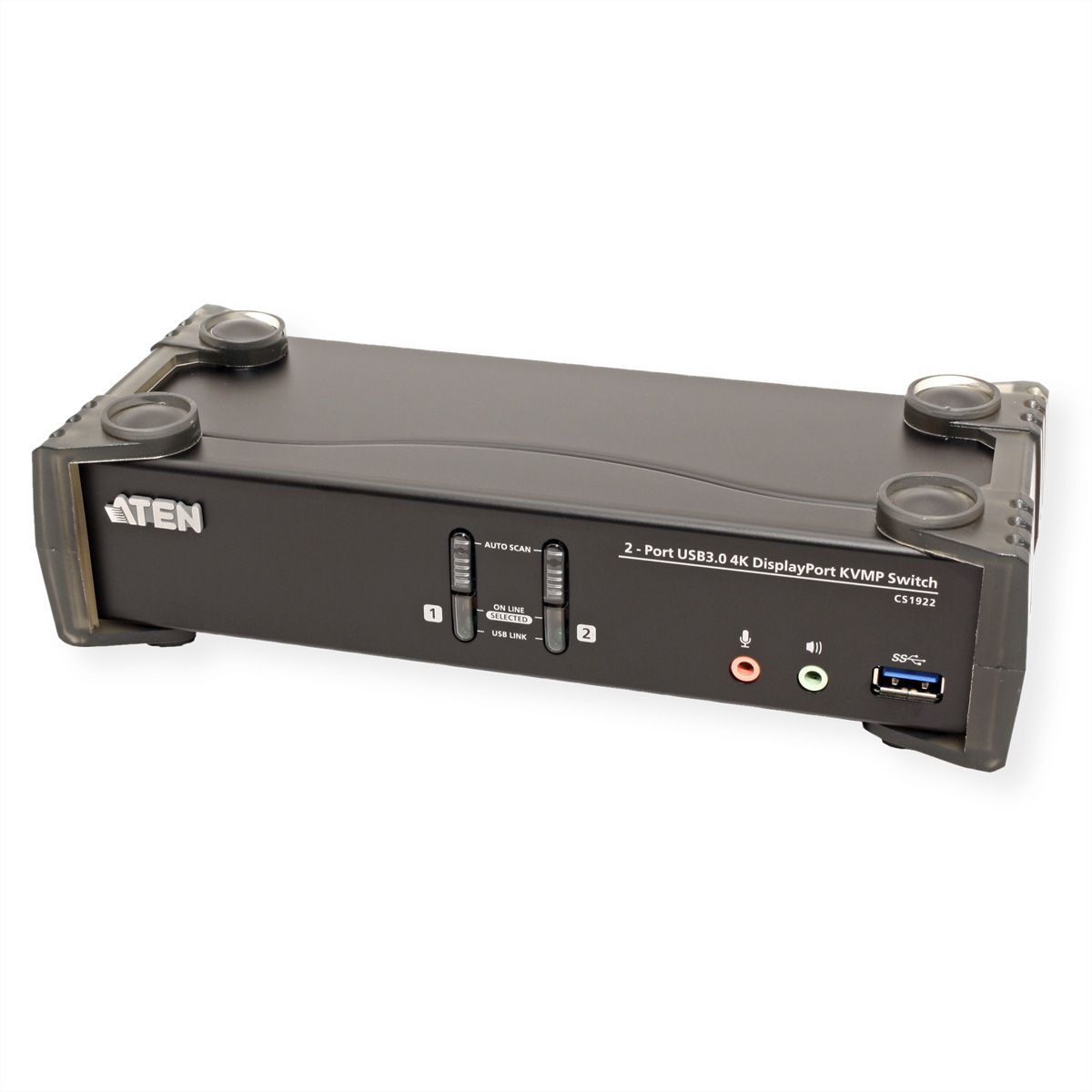 ATEN CS1922 2-poorts USB 3.0 4K DisplayPort KVM switch