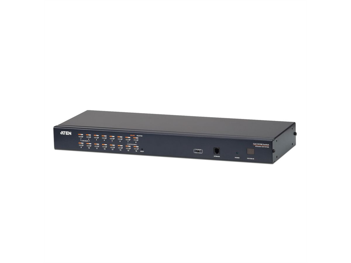 ATEN KH1516A KVM Switch, VGA, PS/2-USB over Kat 5, 16-Poorts