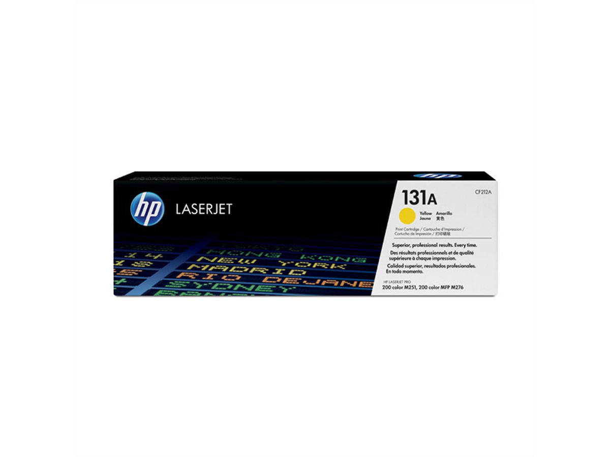 CF212A, HP Color LaserJet gele printcartridge, #131A, ca. 1800 pagina's